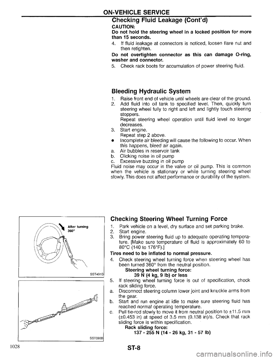 INFINITI QX4 1997  Factory Service Manual 1028 