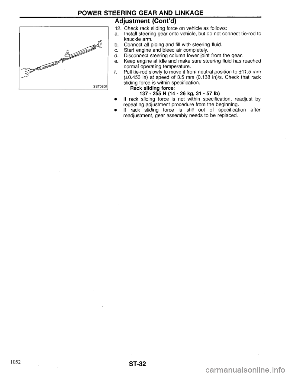INFINITI QX4 1997  Factory Service Manual 1052 