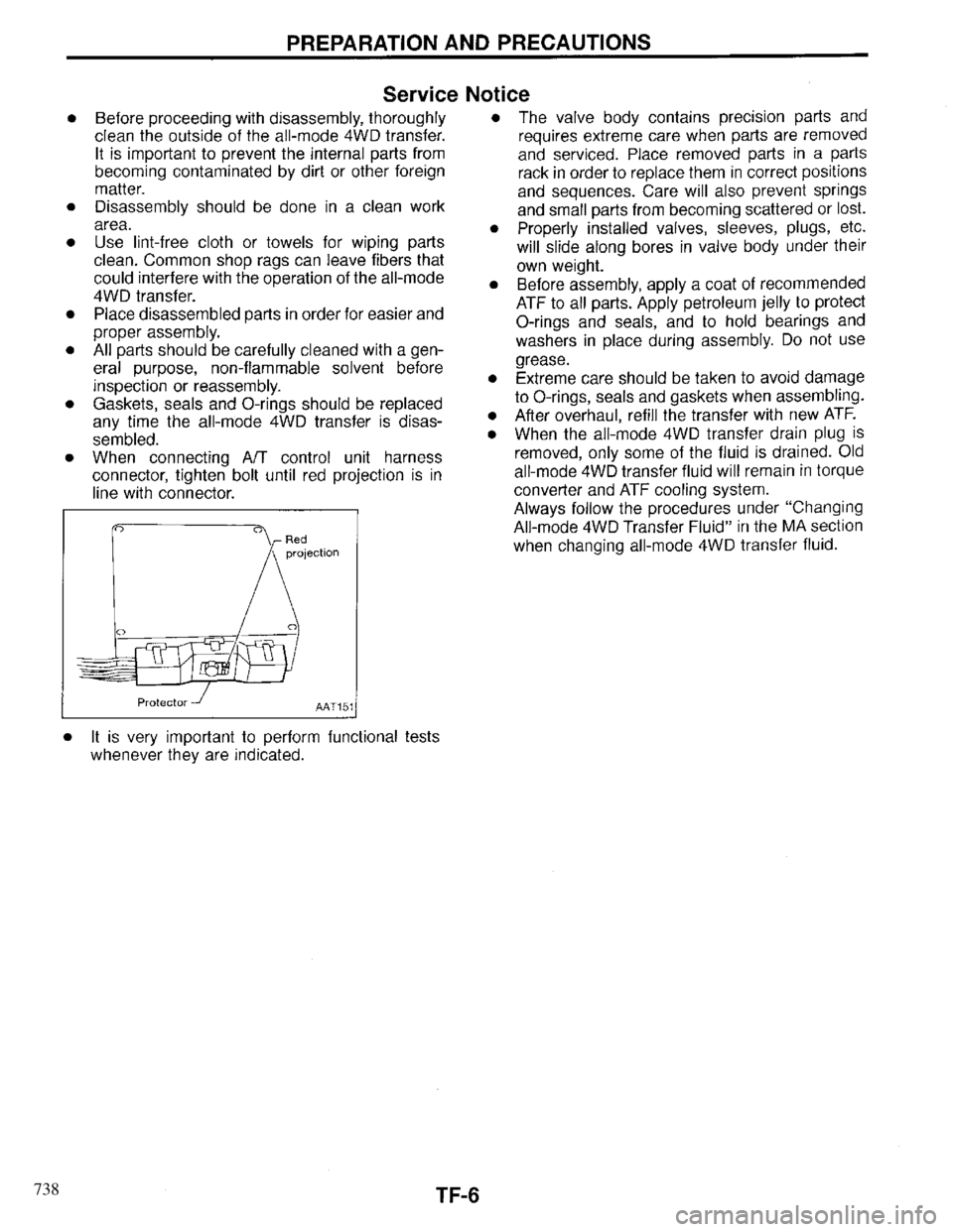 INFINITI QX4 1997  Factory Service Manual 738 