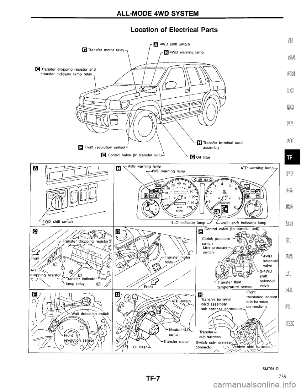 INFINITI QX4 1997  Factory Service Manual 739 