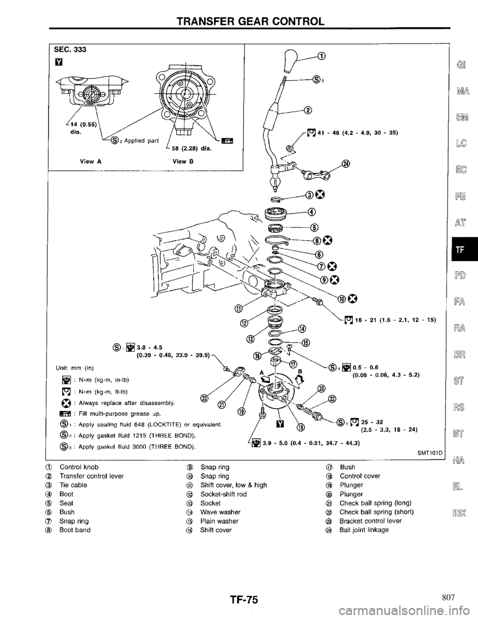 INFINITI QX4 1997  Factory Service Manual 807 