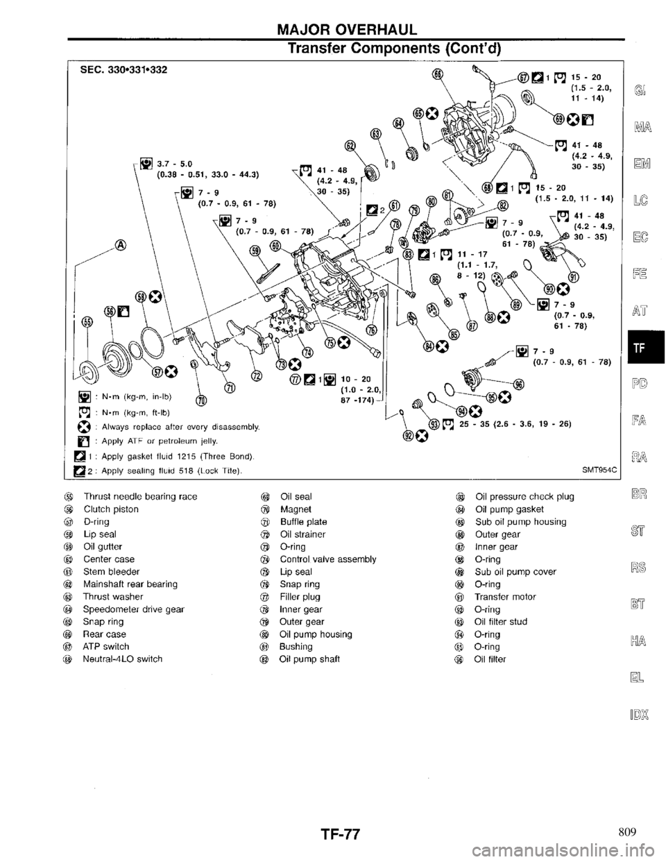 INFINITI QX4 1997  Factory Service Manual 809 