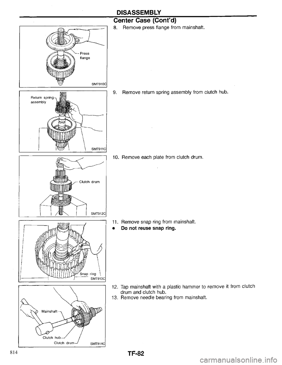 INFINITI QX4 1997  Factory Service Manual 814 