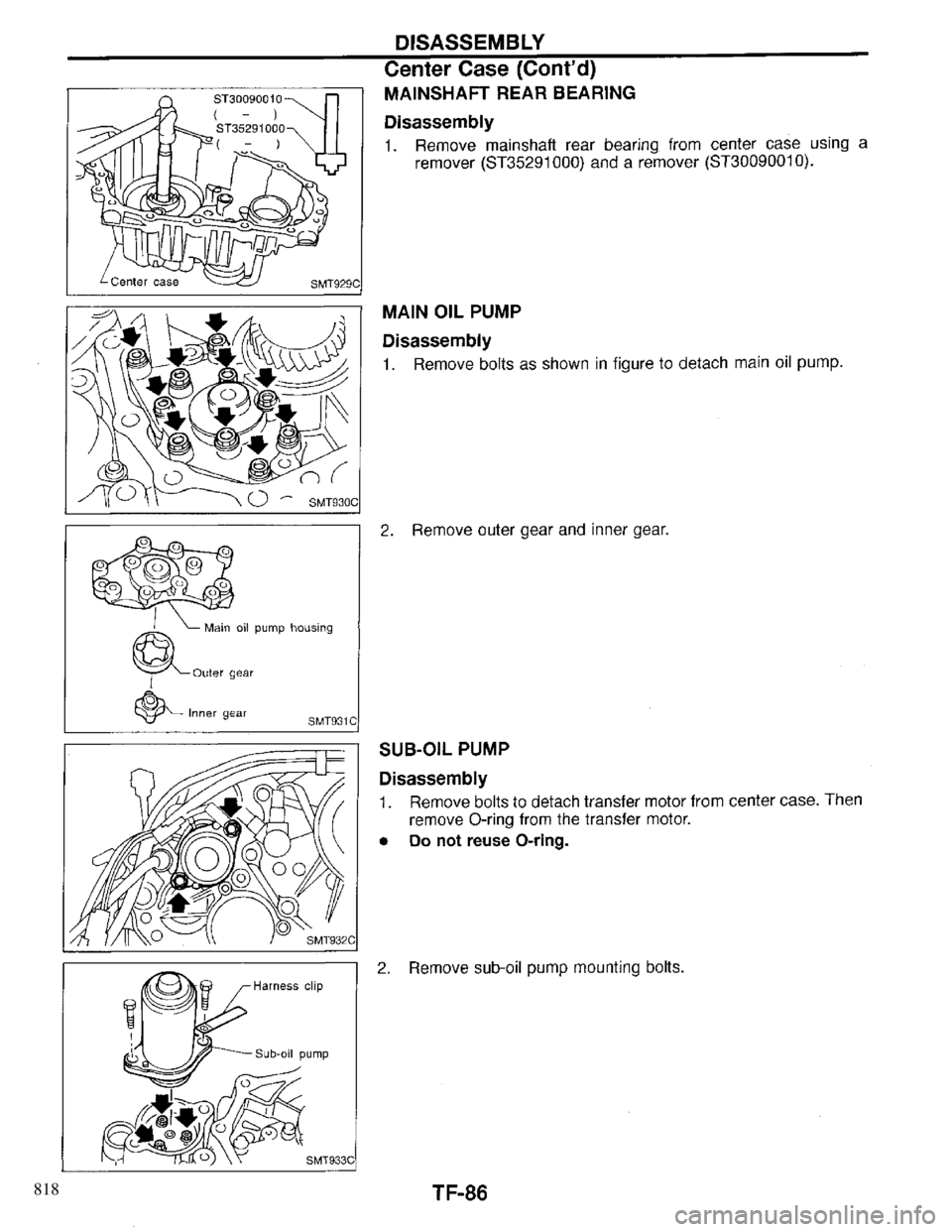 INFINITI QX4 1997  Factory Service Manual 818 