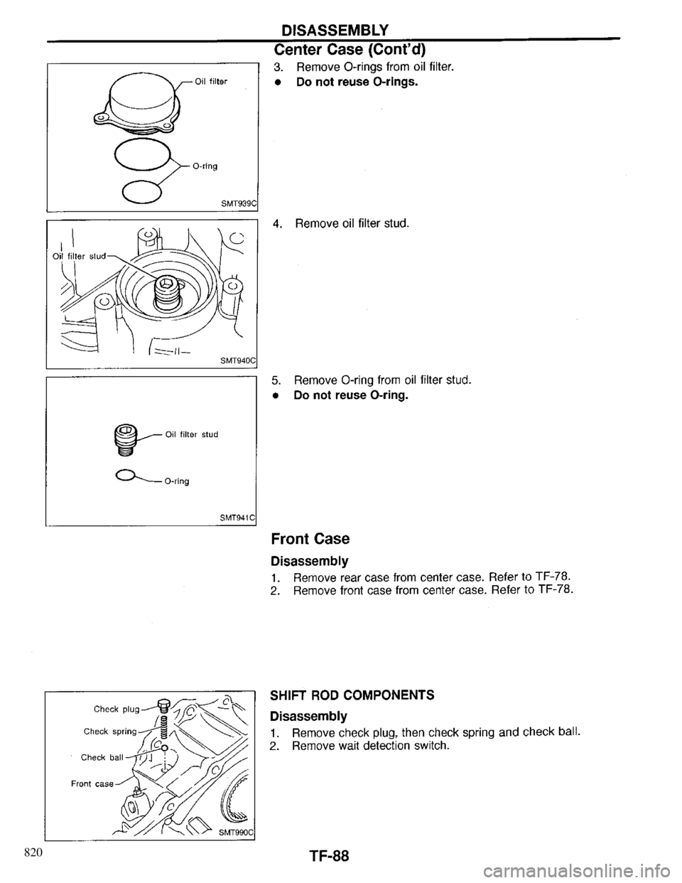 INFINITI QX4 1997  Factory Service Manual 820 