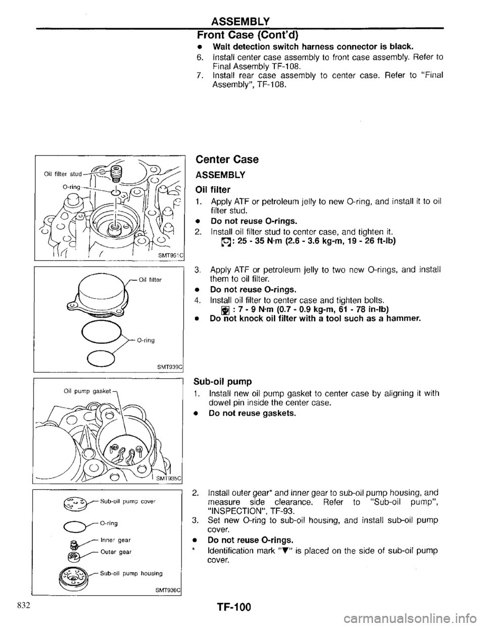 INFINITI QX4 1997  Factory Service Manual 832 
