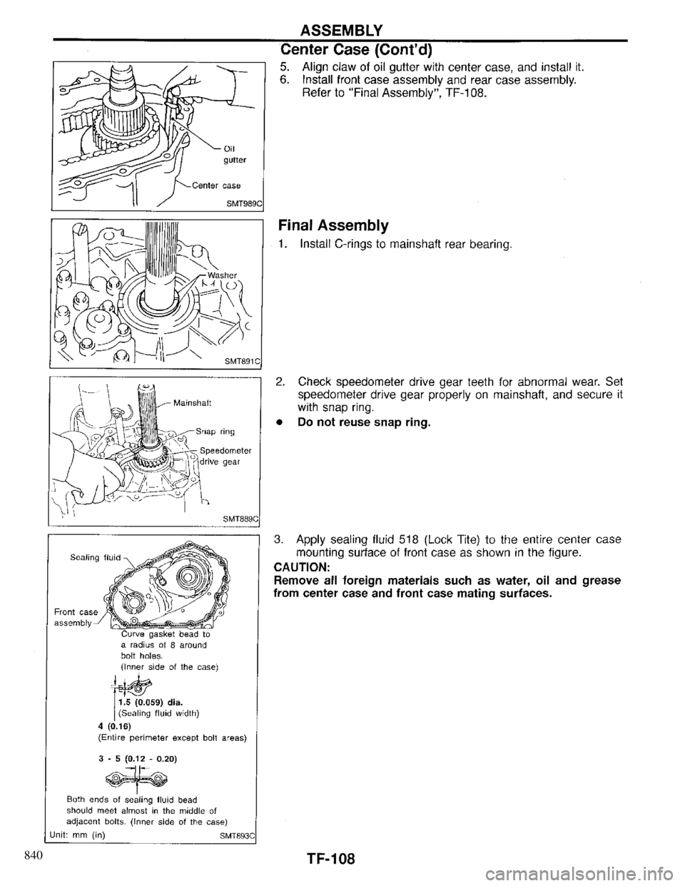 INFINITI QX4 1997  Factory Service Manual 840 