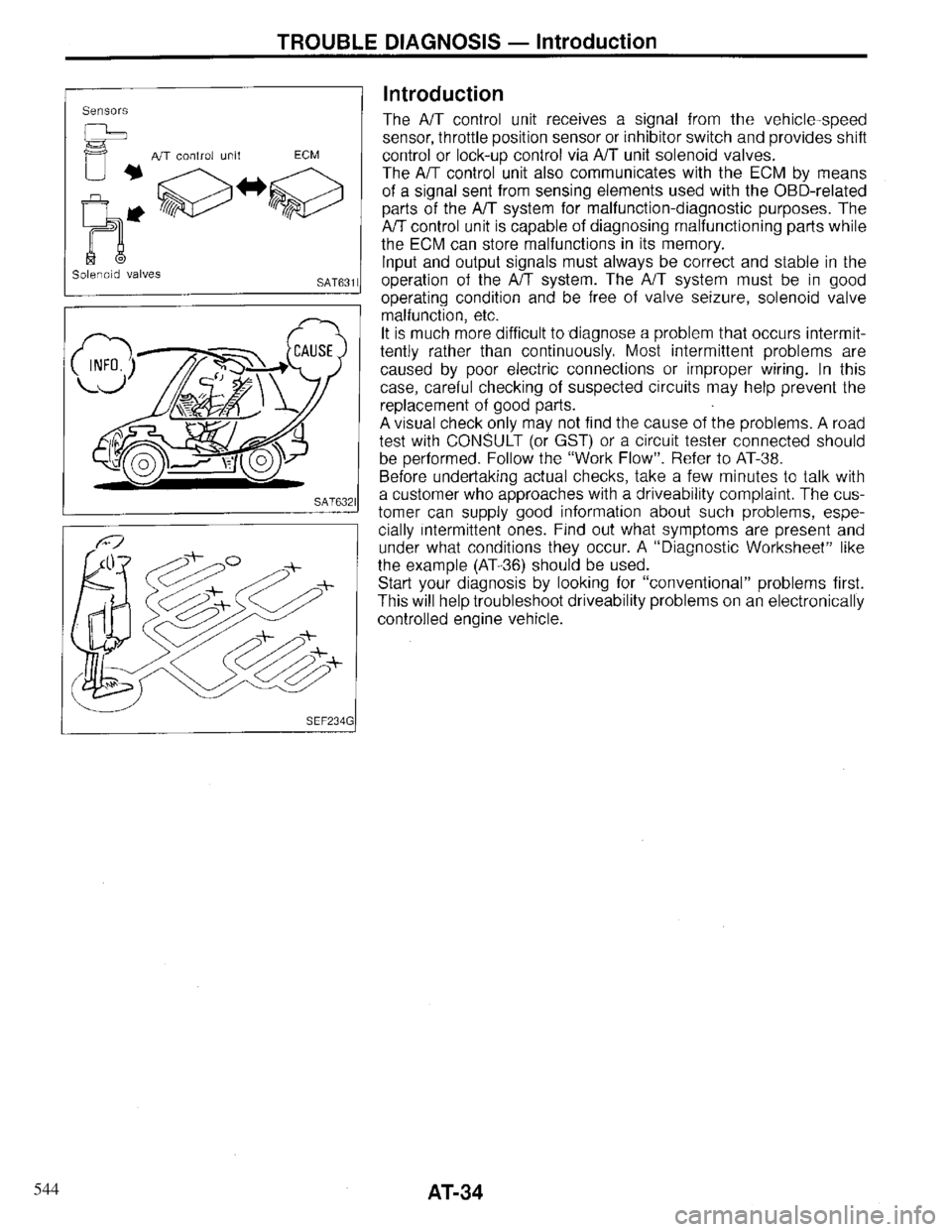 INFINITI QX4 1997  Factory Service Manual 544 