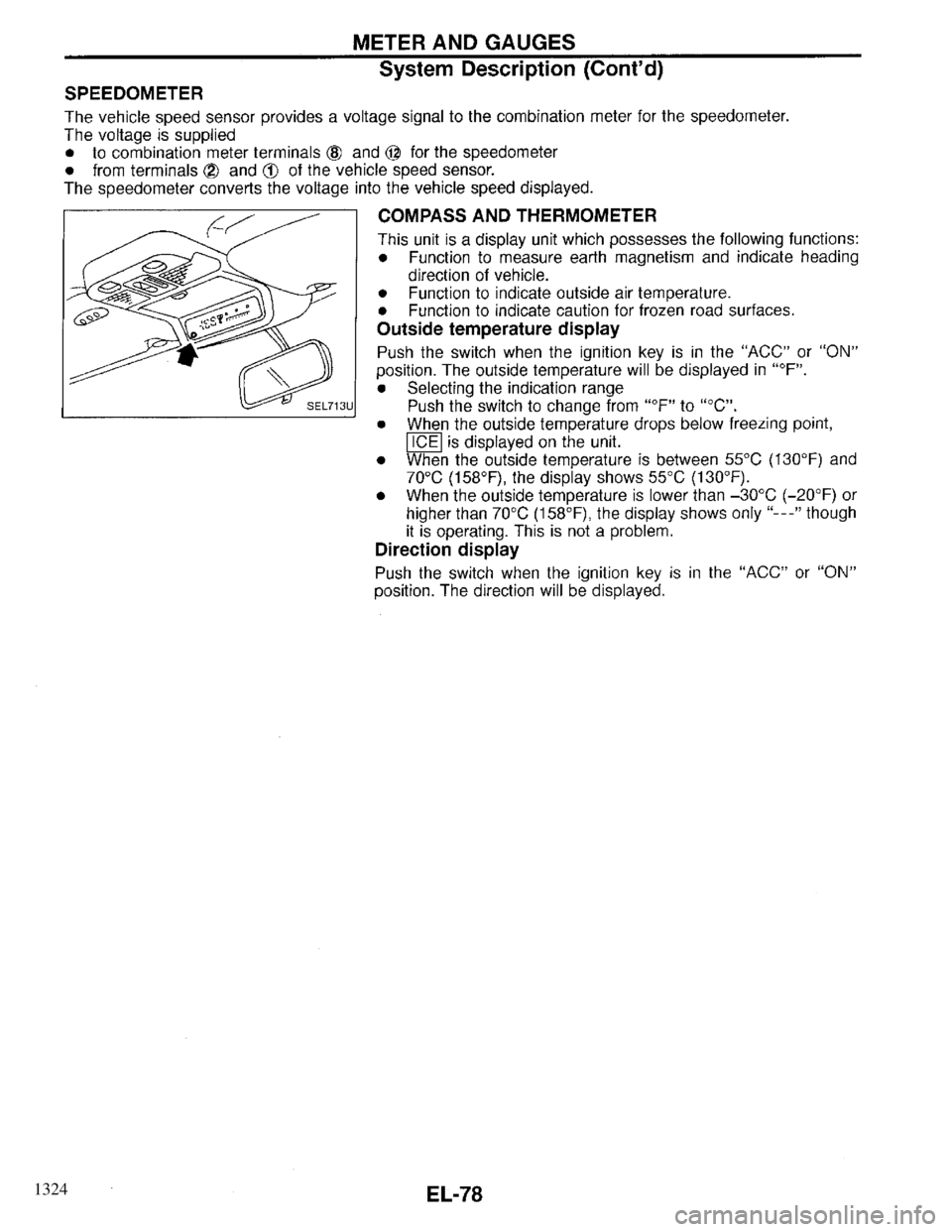 INFINITI QX4 1997  Factory Service Manual 1324 