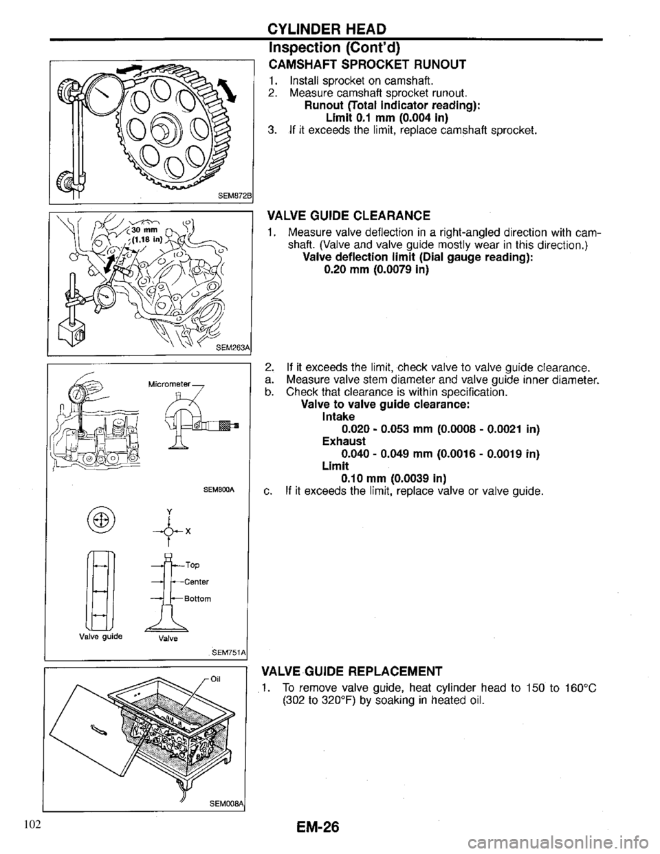 INFINITI QX4 1997  Factory Service Manual 102 