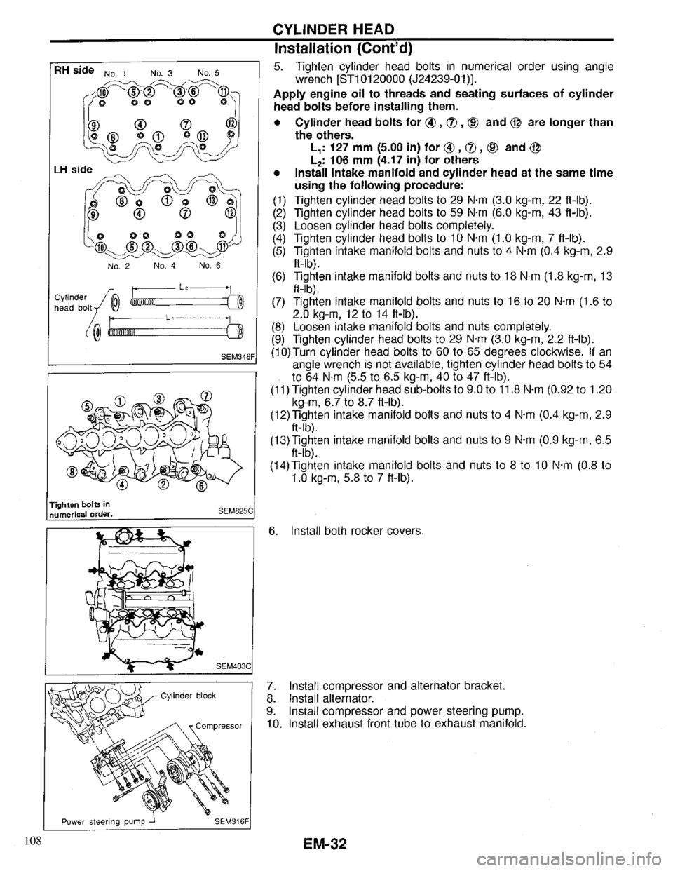 INFINITI QX4 1997  Factory Service Manual 108 