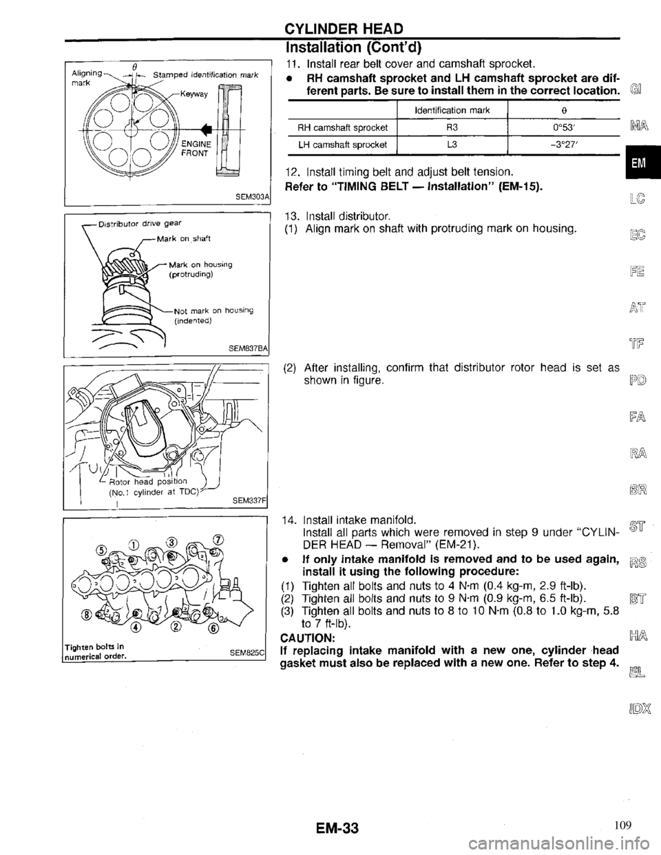 INFINITI QX4 1997  Factory Service Manual 109 