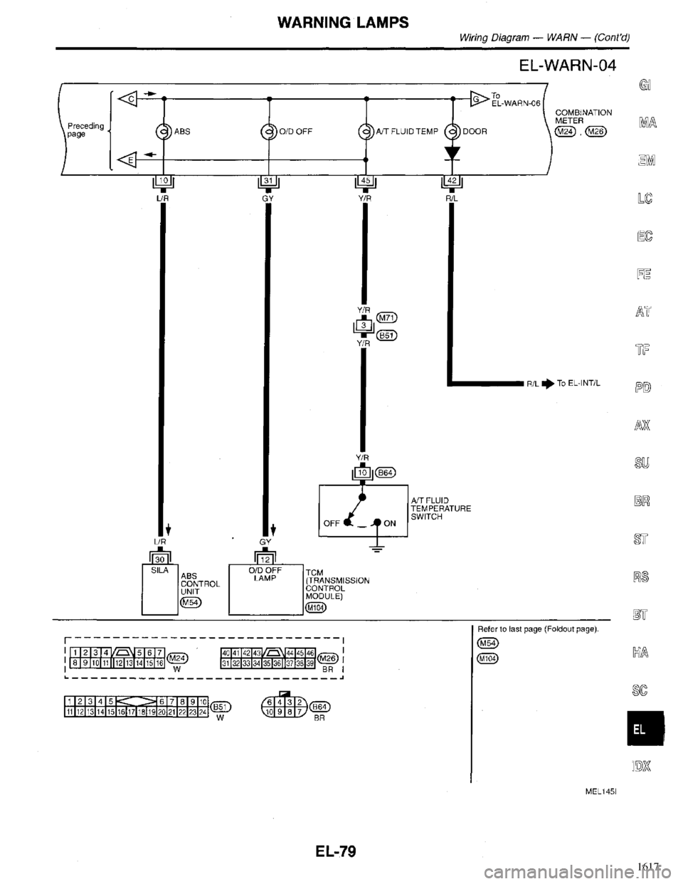 INFINITI QX4 1998  Factory Service Manual 1617 