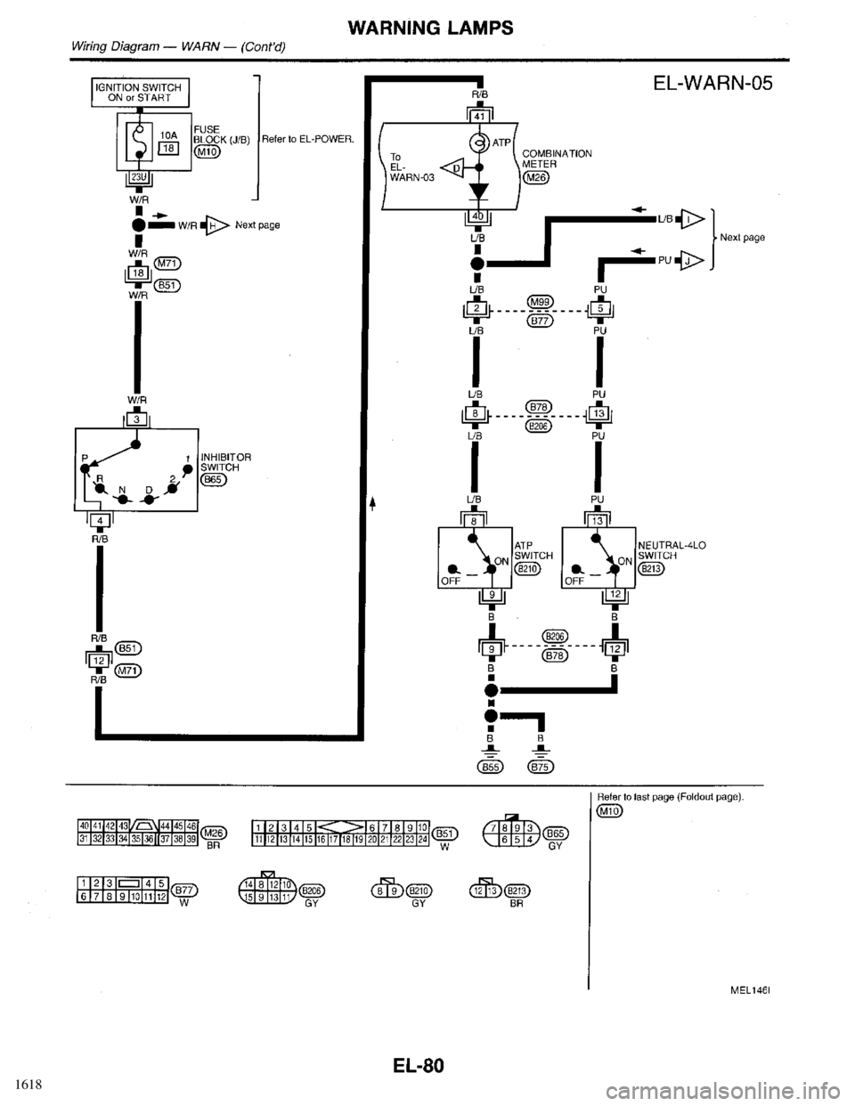 INFINITI QX4 1998  Factory Service Manual 1618 