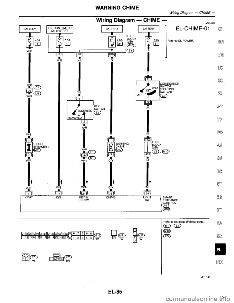 INFINITI QX4 1998  Factory Service Manual 1623 