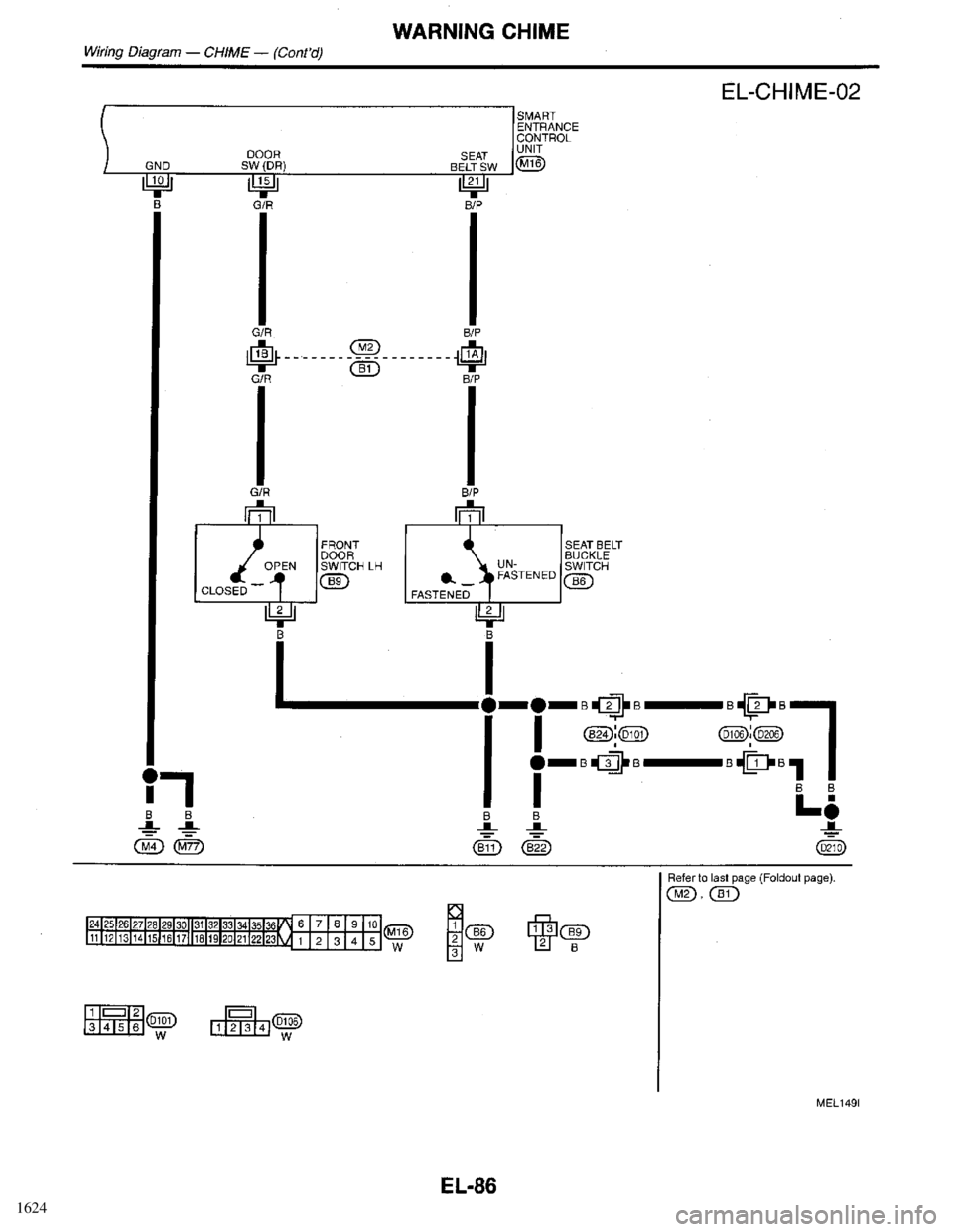 INFINITI QX4 1998  Factory Service Manual 1624 