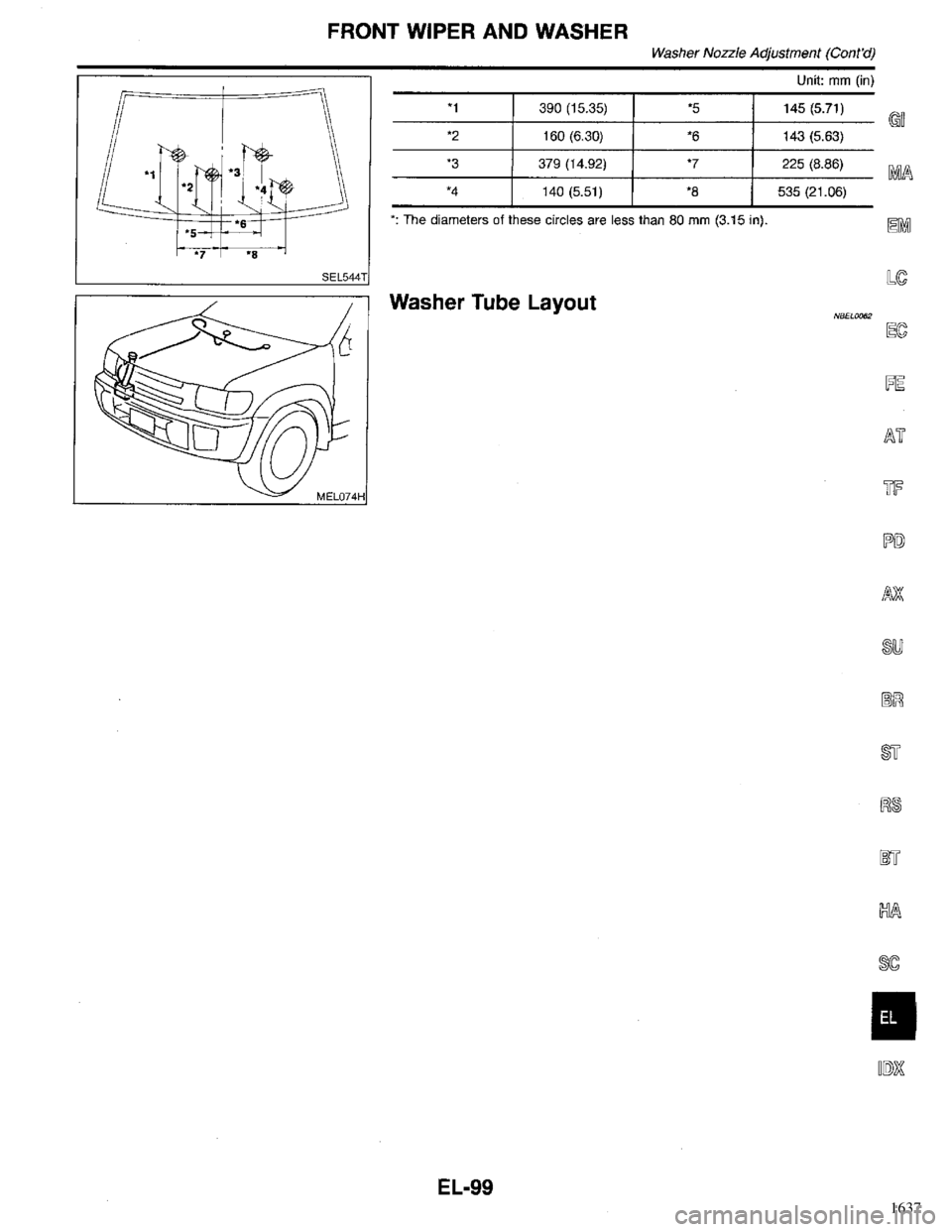 INFINITI QX4 1998  Factory Service Manual 1637 
