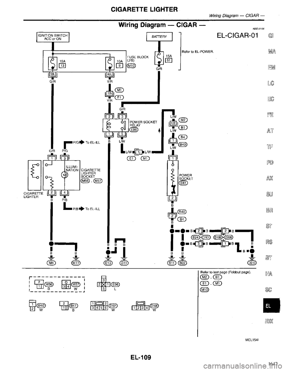 INFINITI QX4 1998  Factory Service Manual 1647 