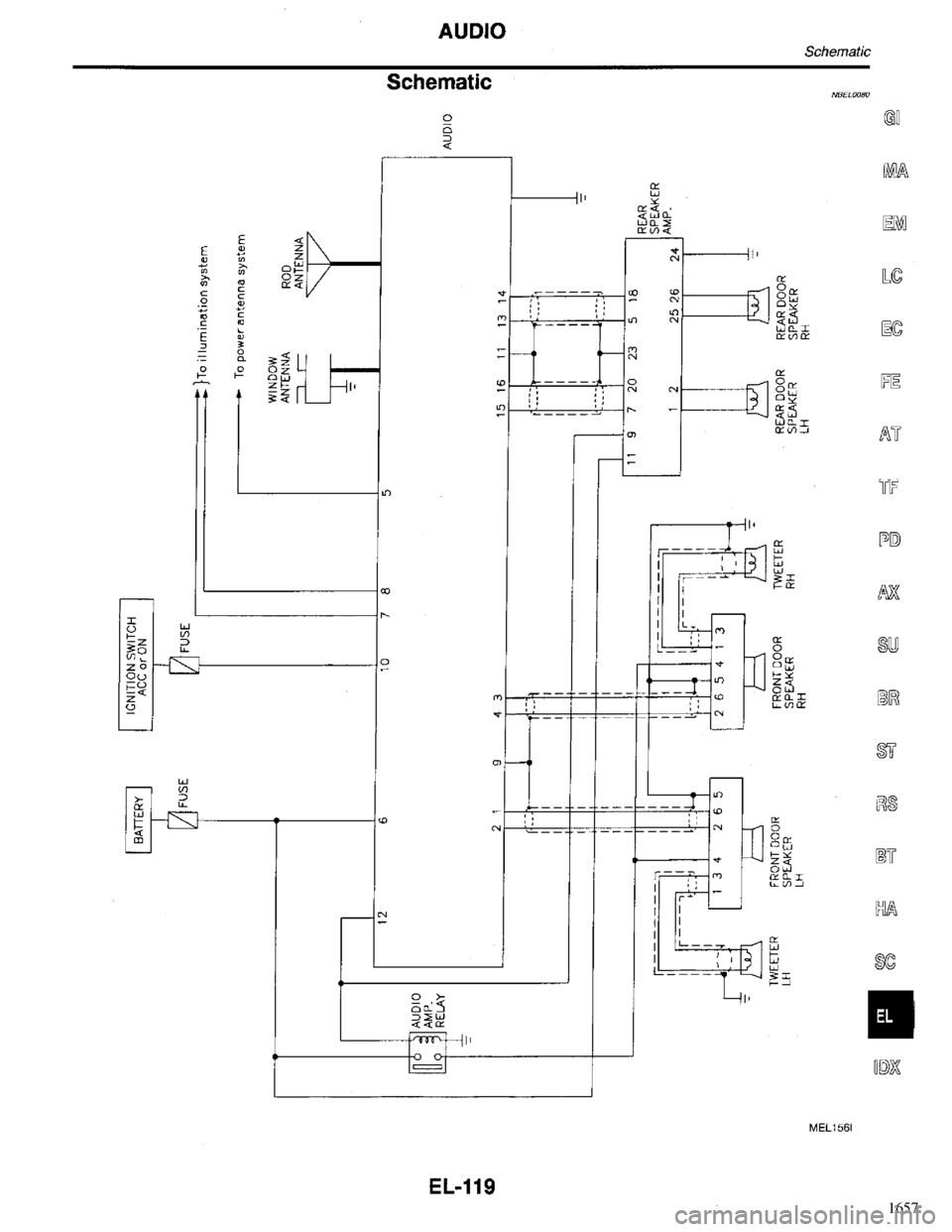 INFINITI QX4 1998  Factory Service Manual 1657 