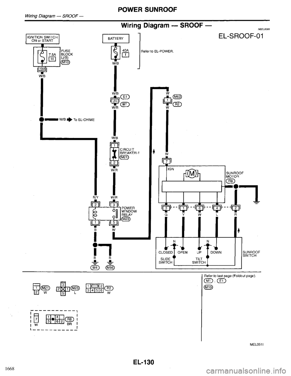 INFINITI QX4 1998  Factory Service Manual 1668 