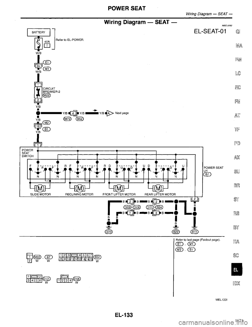 INFINITI QX4 1998  Factory Service Manual 1671 
