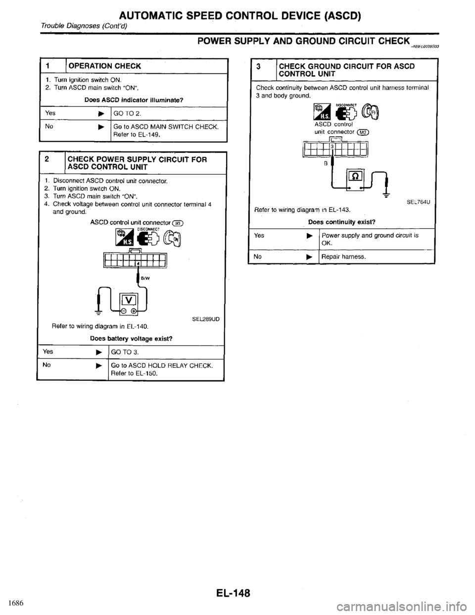 INFINITI QX4 1998  Factory Service Manual 1686 
