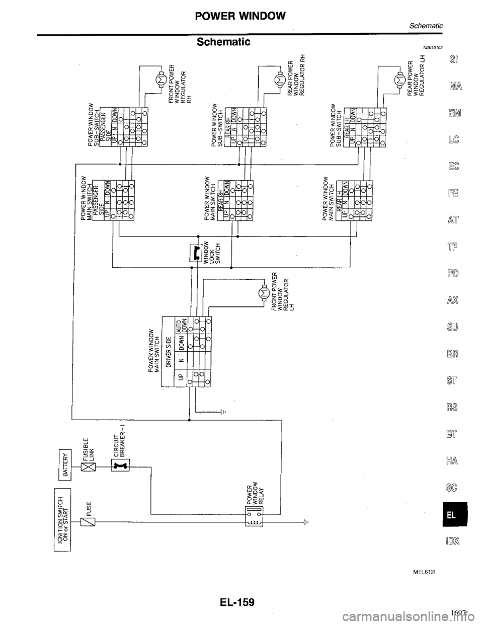 INFINITI QX4 1998  Factory Service Manual 1697 