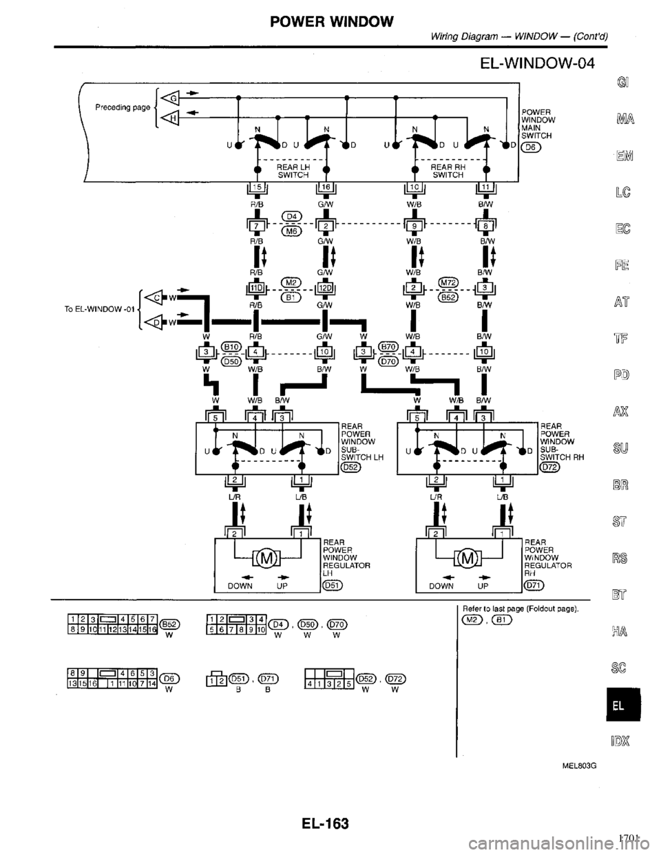 INFINITI QX4 1998  Factory Service Manual 1701 