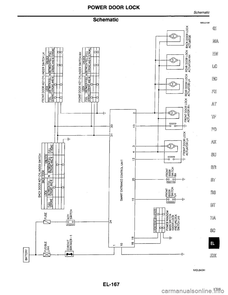 INFINITI QX4 1998  Factory Service Manual 1705 