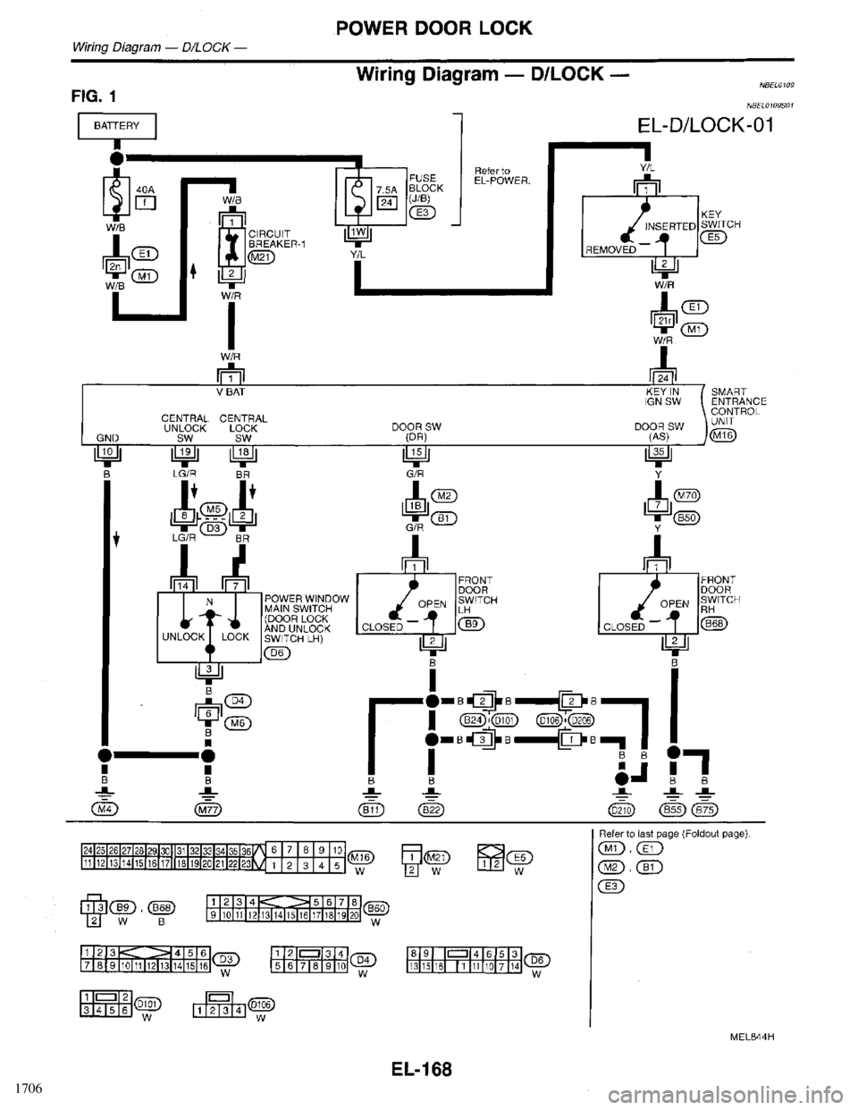 INFINITI QX4 1998  Factory Service Manual 1706 