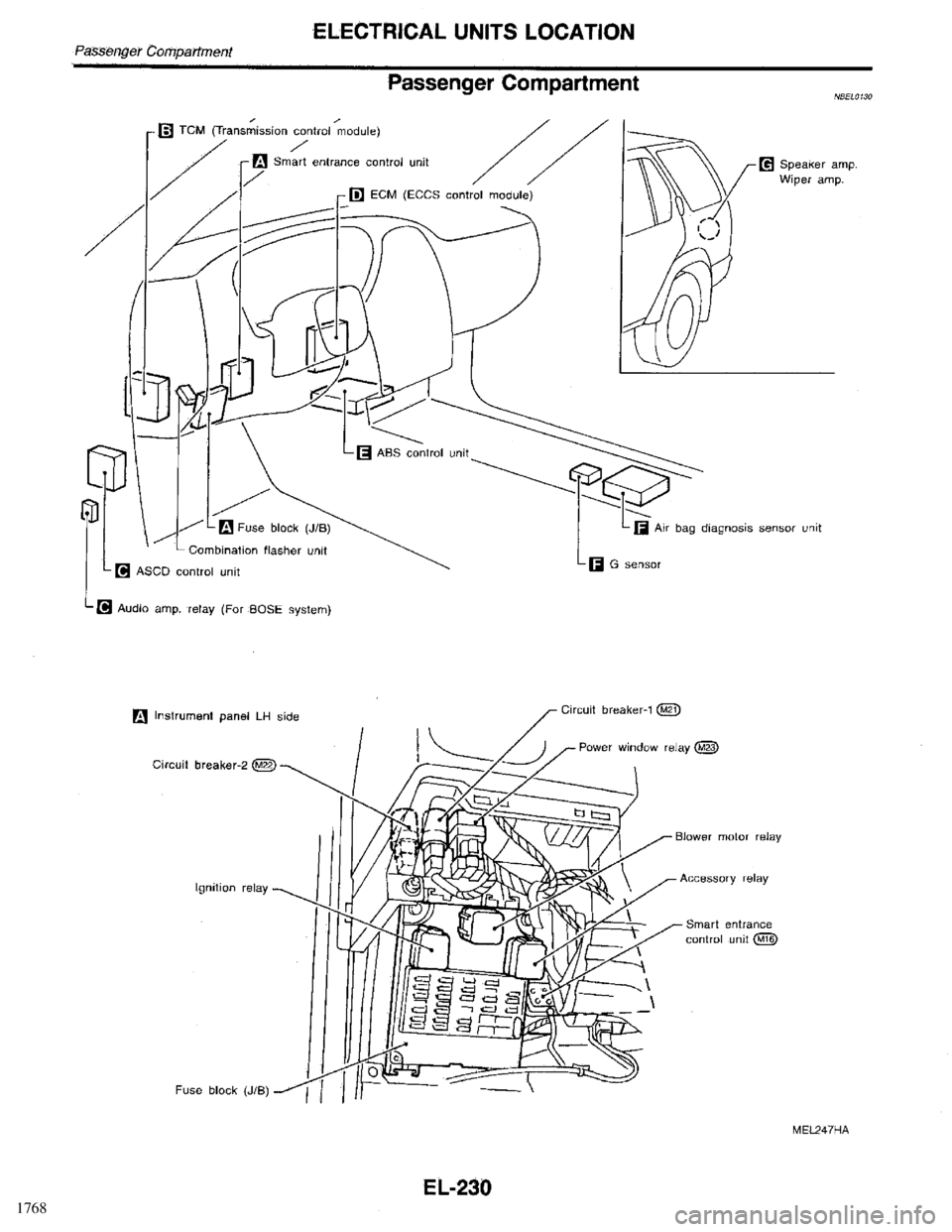 INFINITI QX4 1998  Factory Service Manual 1768 