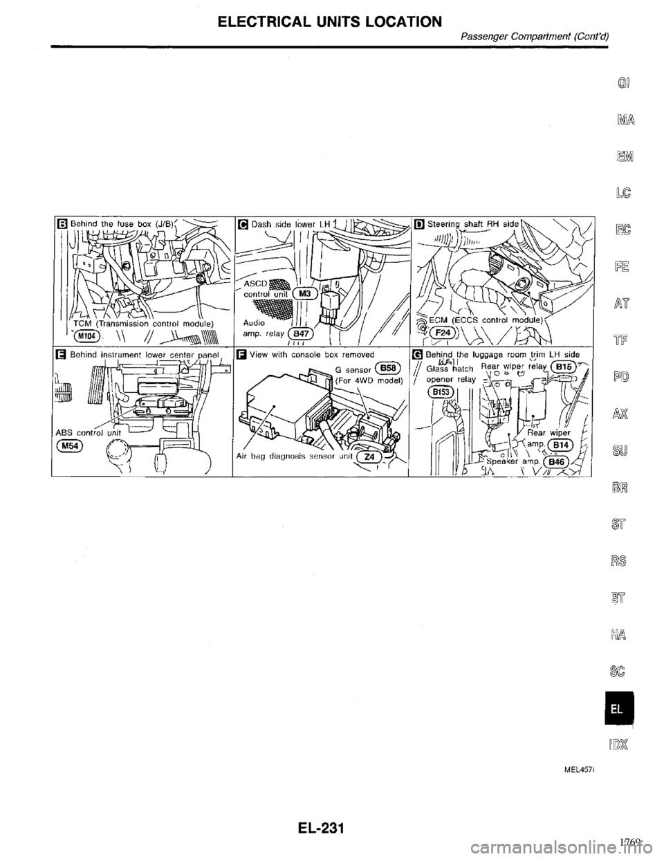 INFINITI QX4 1998  Factory Service Manual 1769 
