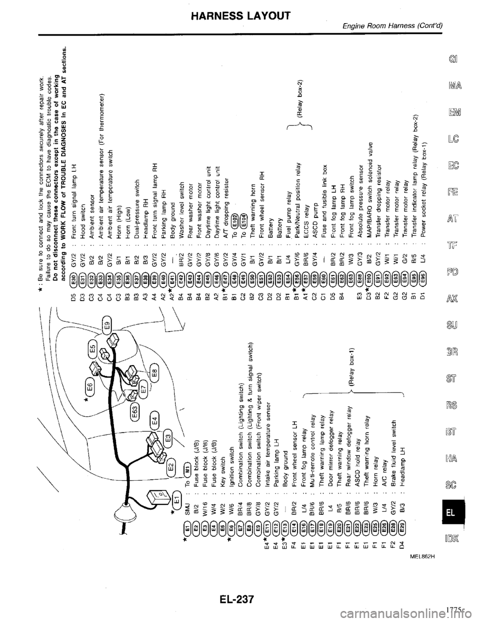 INFINITI QX4 1998  Factory Service Manual 1775 