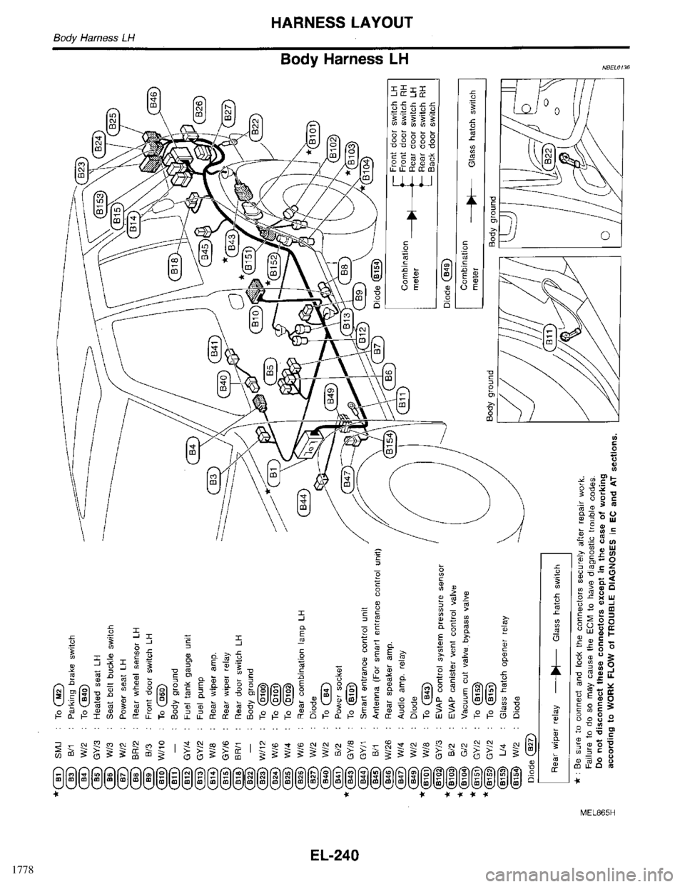 INFINITI QX4 1998  Factory Service Manual 1778 