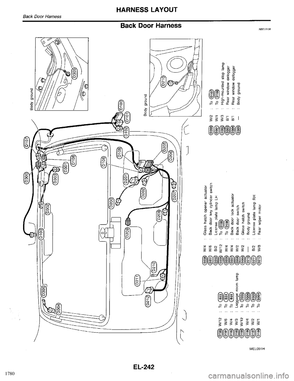 INFINITI QX4 1998  Factory Service Manual 1780 