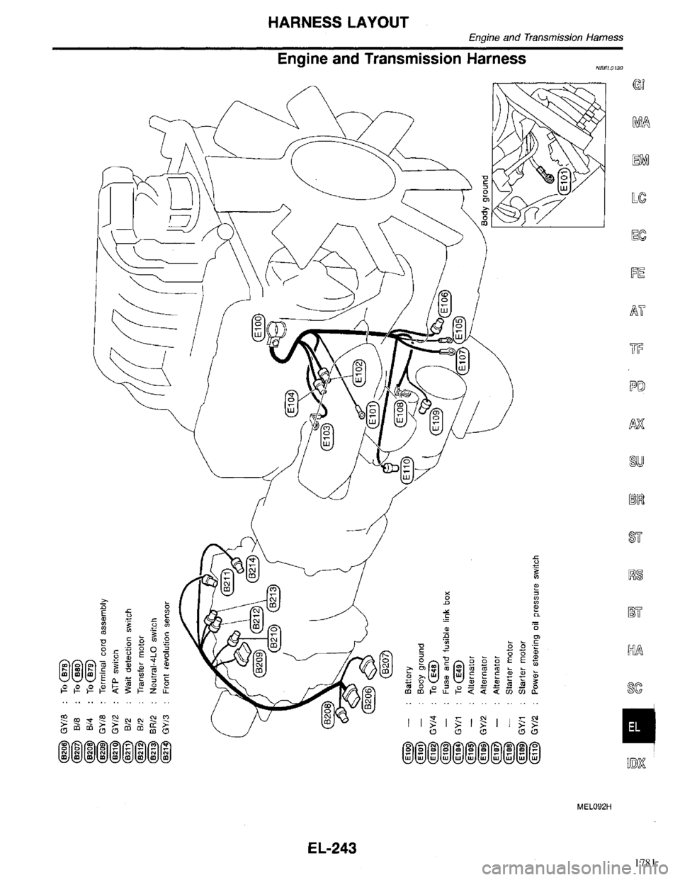 INFINITI QX4 1998  Factory Service Manual 1781 