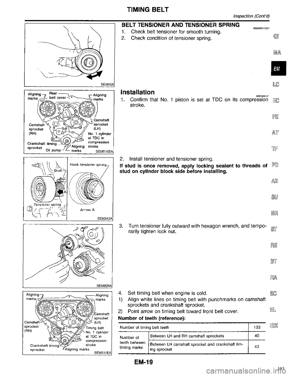 INFINITI QX4 1998  Factory Service Manual 103 