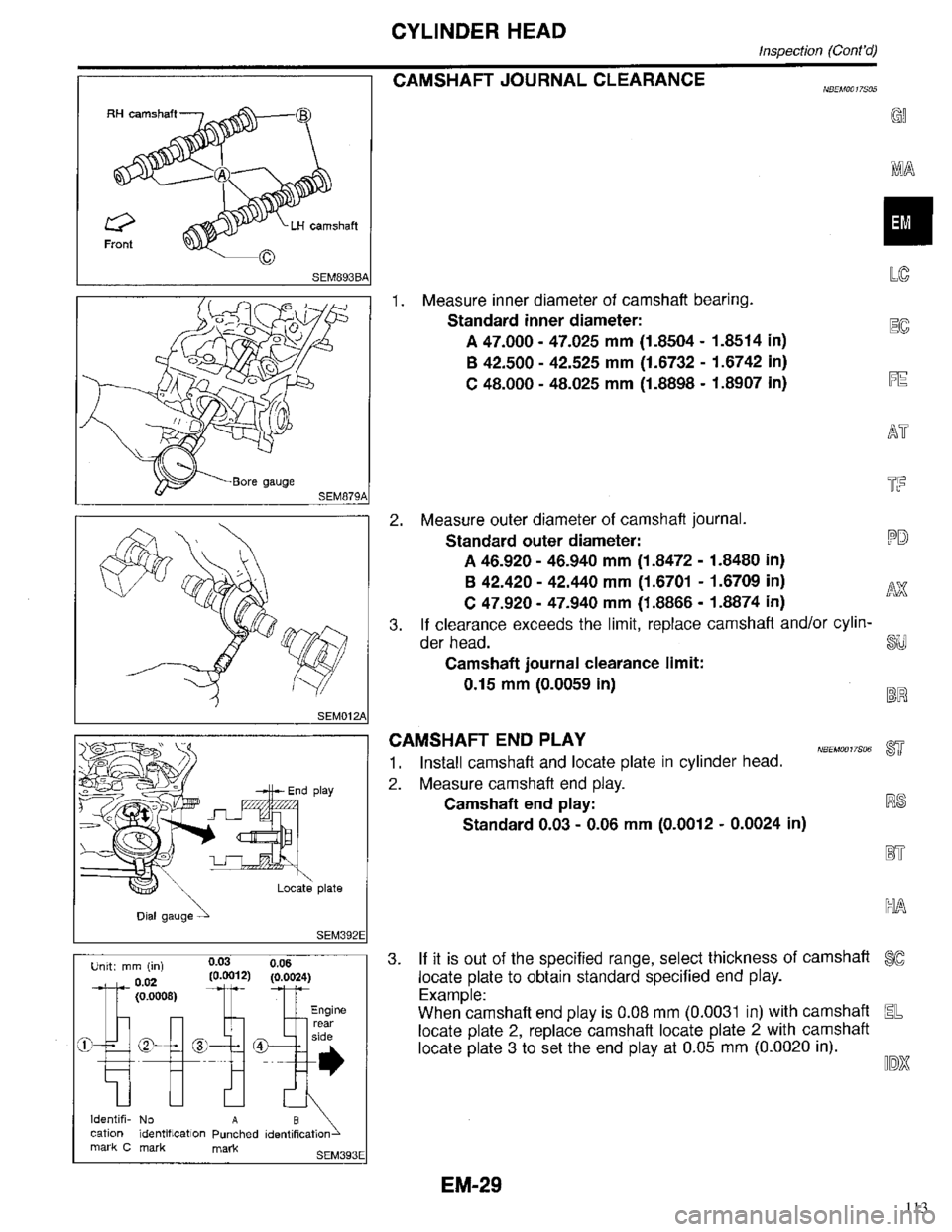 INFINITI QX4 1998  Factory Service Manual 113 