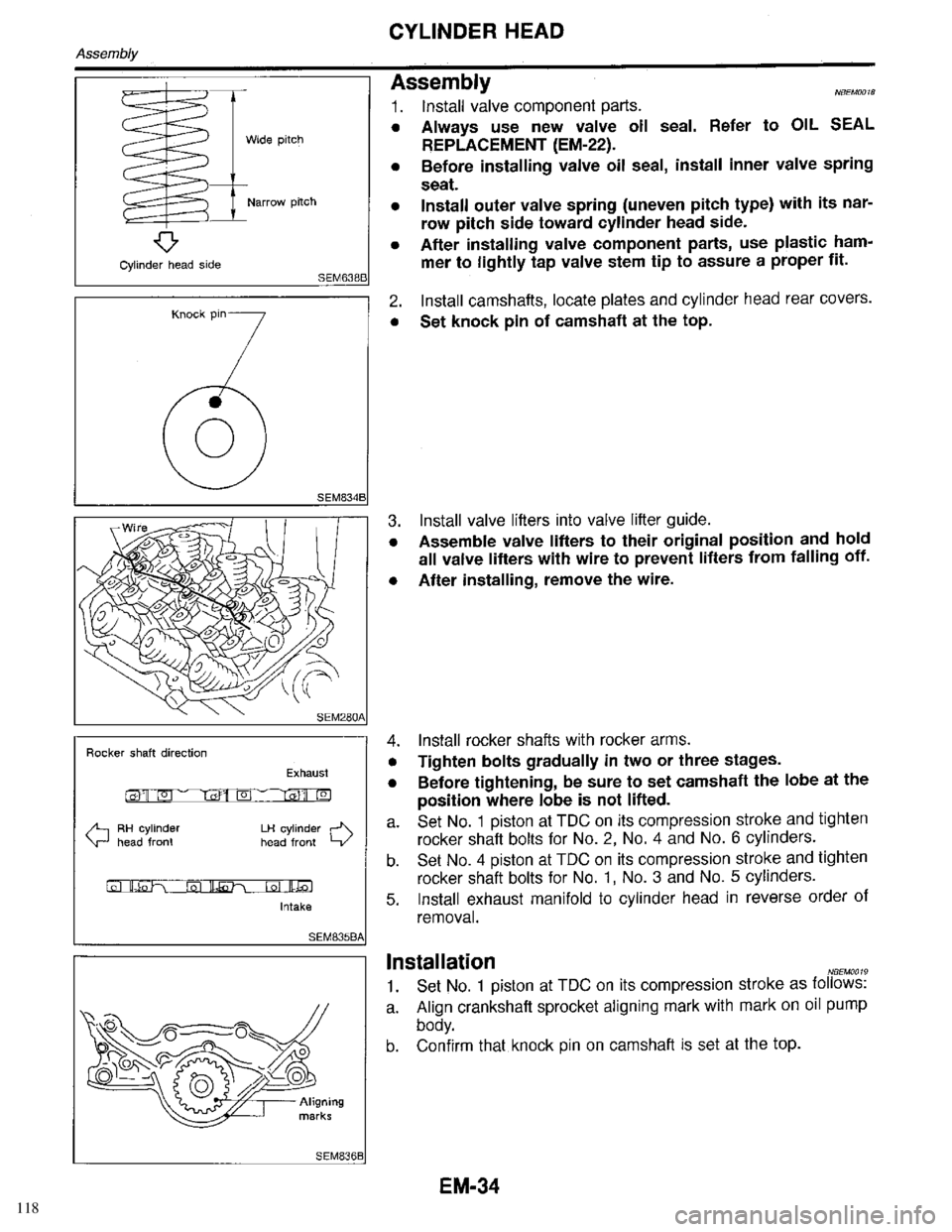 INFINITI QX4 1998  Factory Service Manual 118 