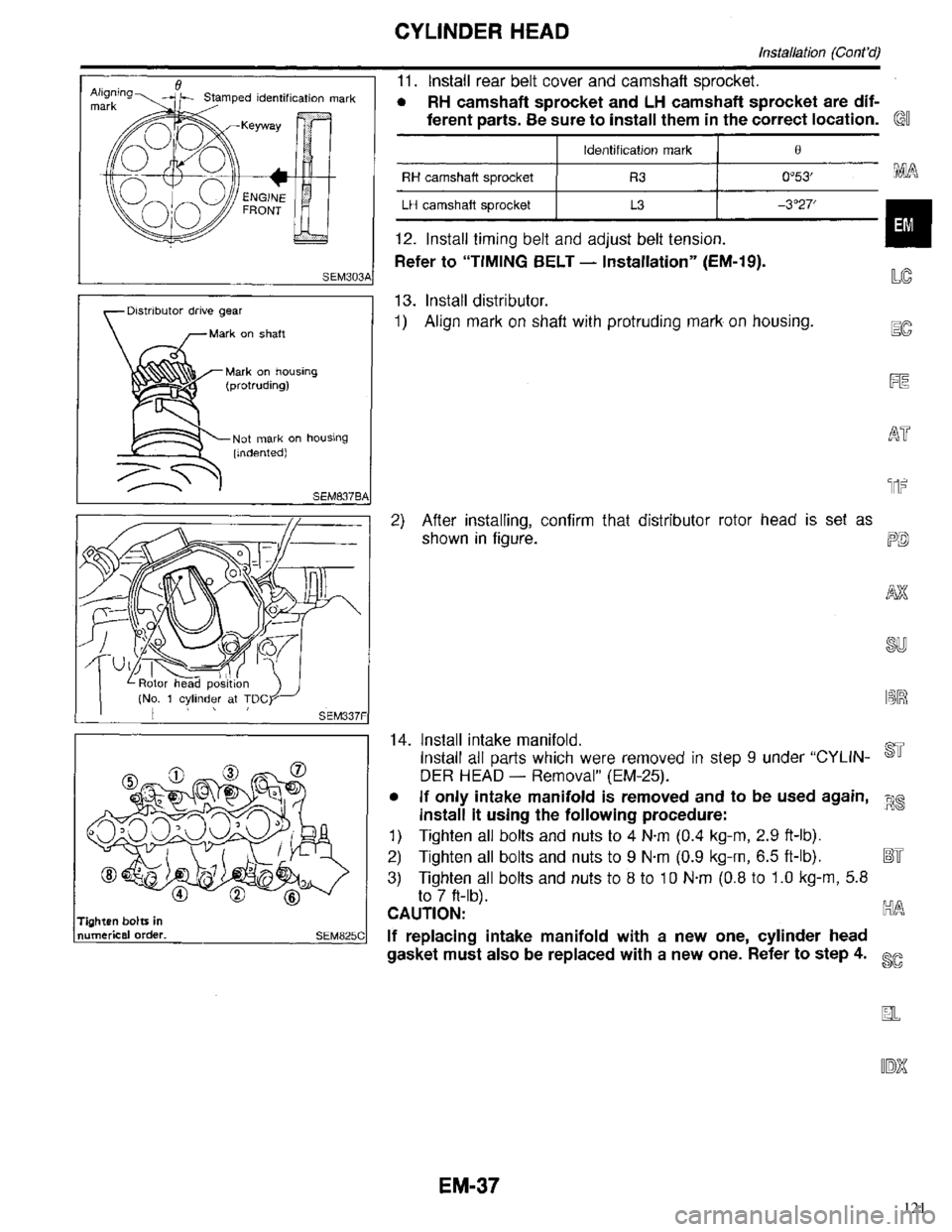 INFINITI QX4 1998  Factory Service Manual 121 