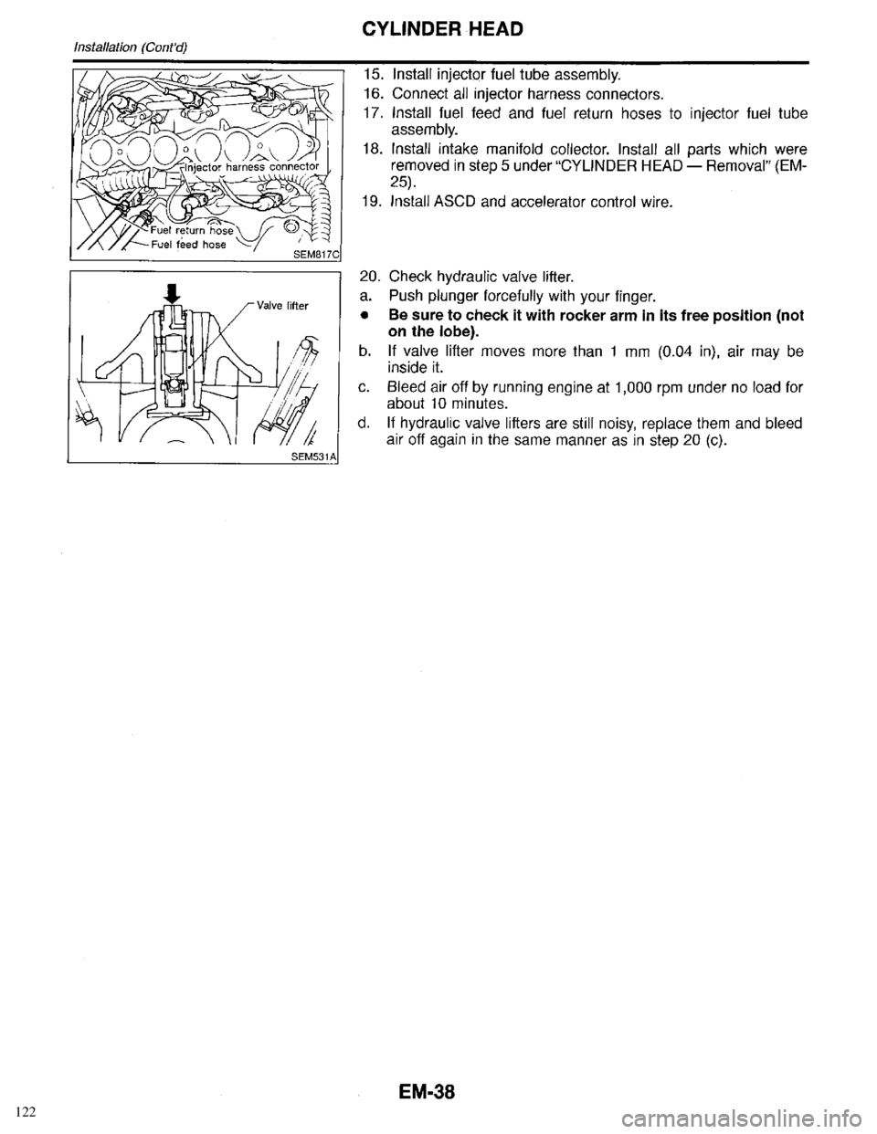 INFINITI QX4 1998  Factory Service Manual 122 