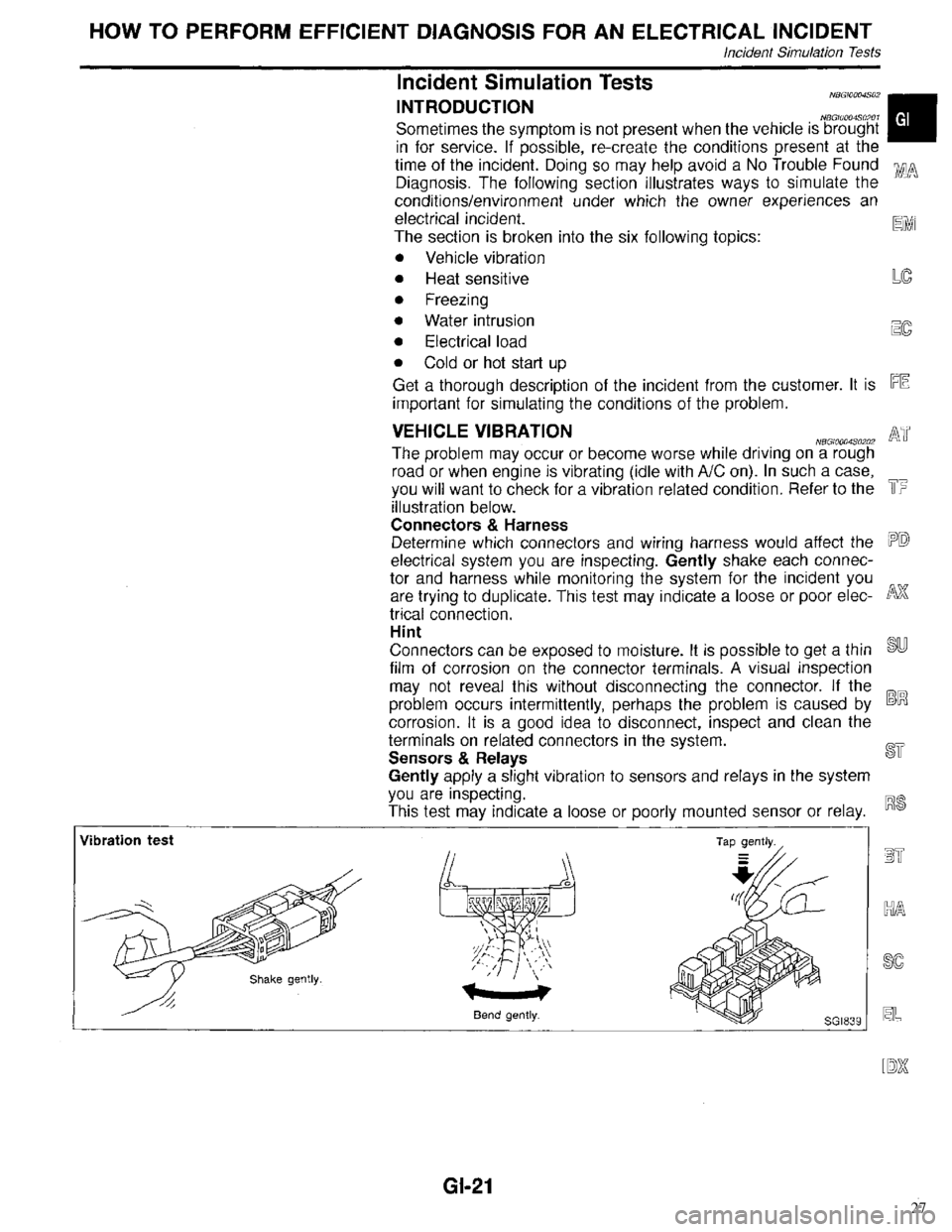 INFINITI QX4 1998  Factory Service Manual 27 
