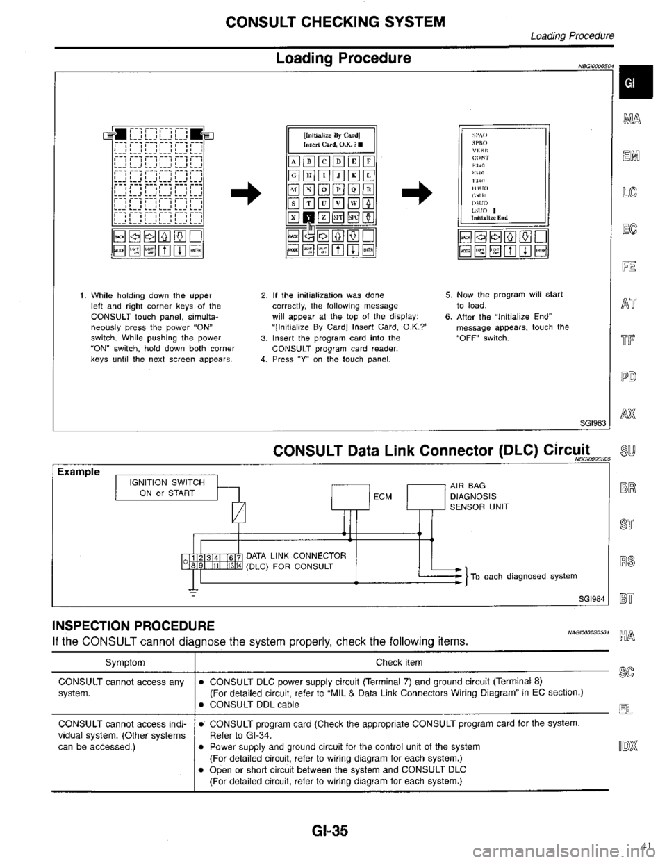 INFINITI QX4 1998  Factory Service Manual 41 