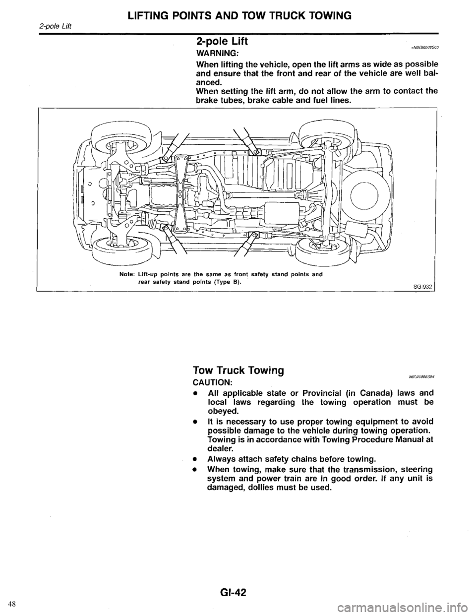 INFINITI QX4 1998  Factory Service Manual 48 