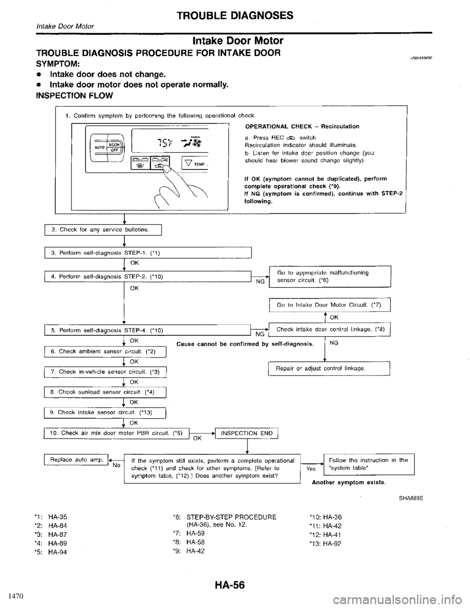 INFINITI QX4 1998  Factory Service Manual 1470 