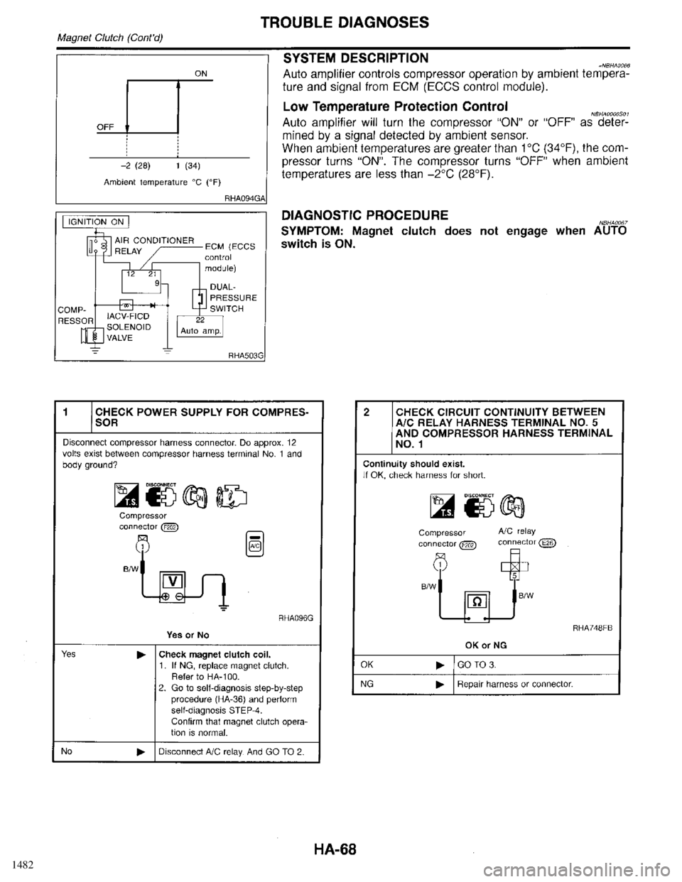 INFINITI QX4 1998  Factory Service Manual 1482 