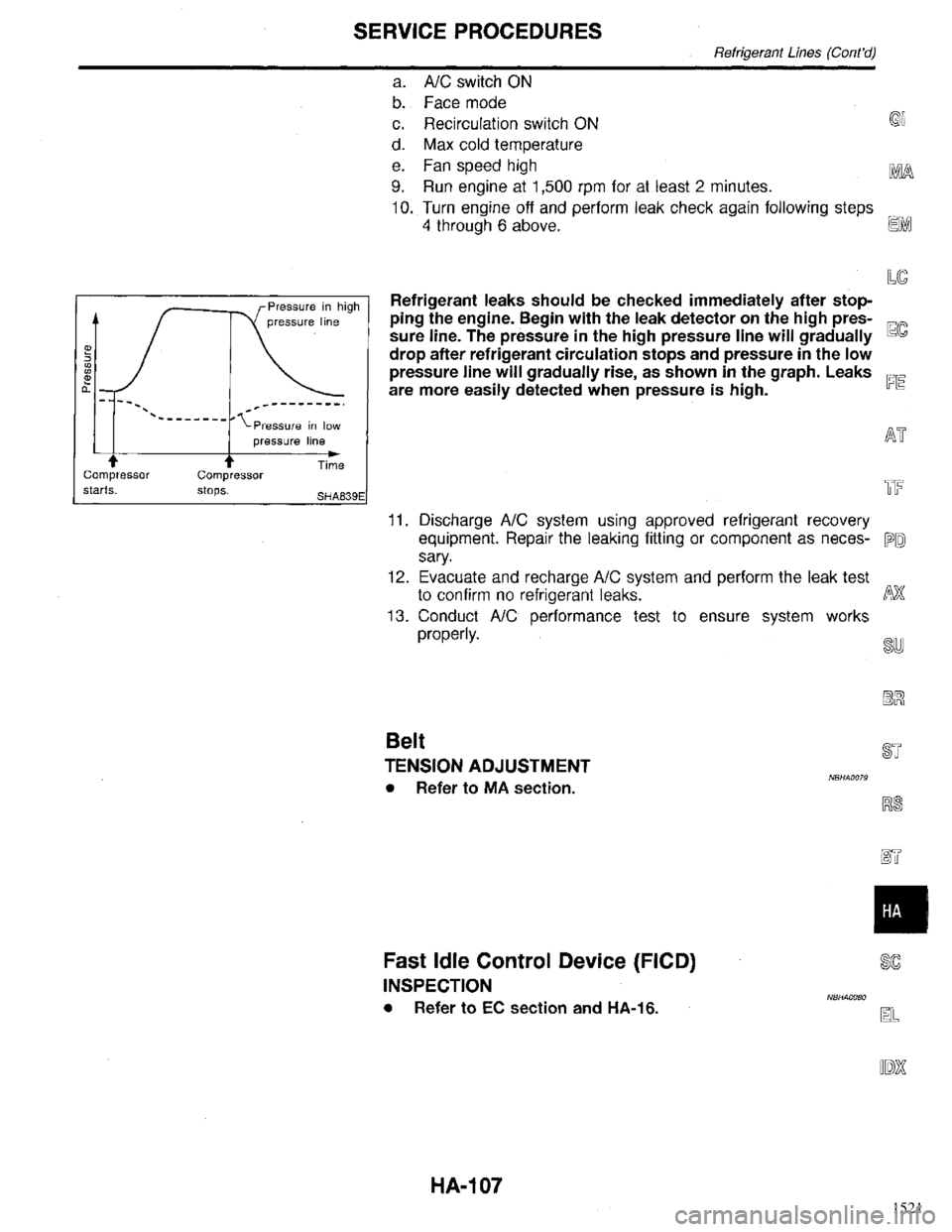INFINITI QX4 1998  Factory Service Manual 1521 