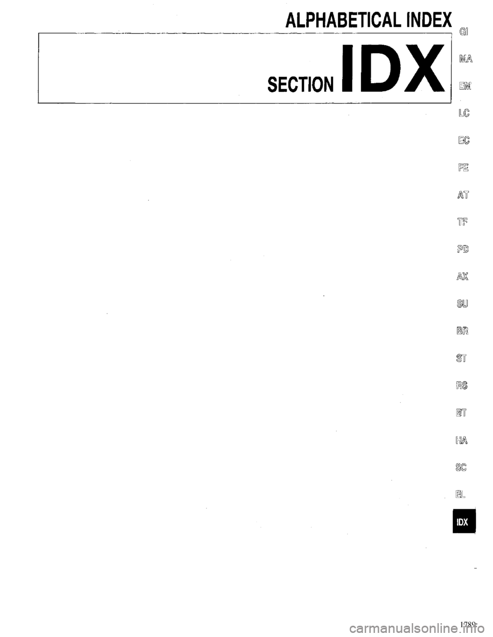 INFINITI QX4 1998  Factory Service Manual 1789 