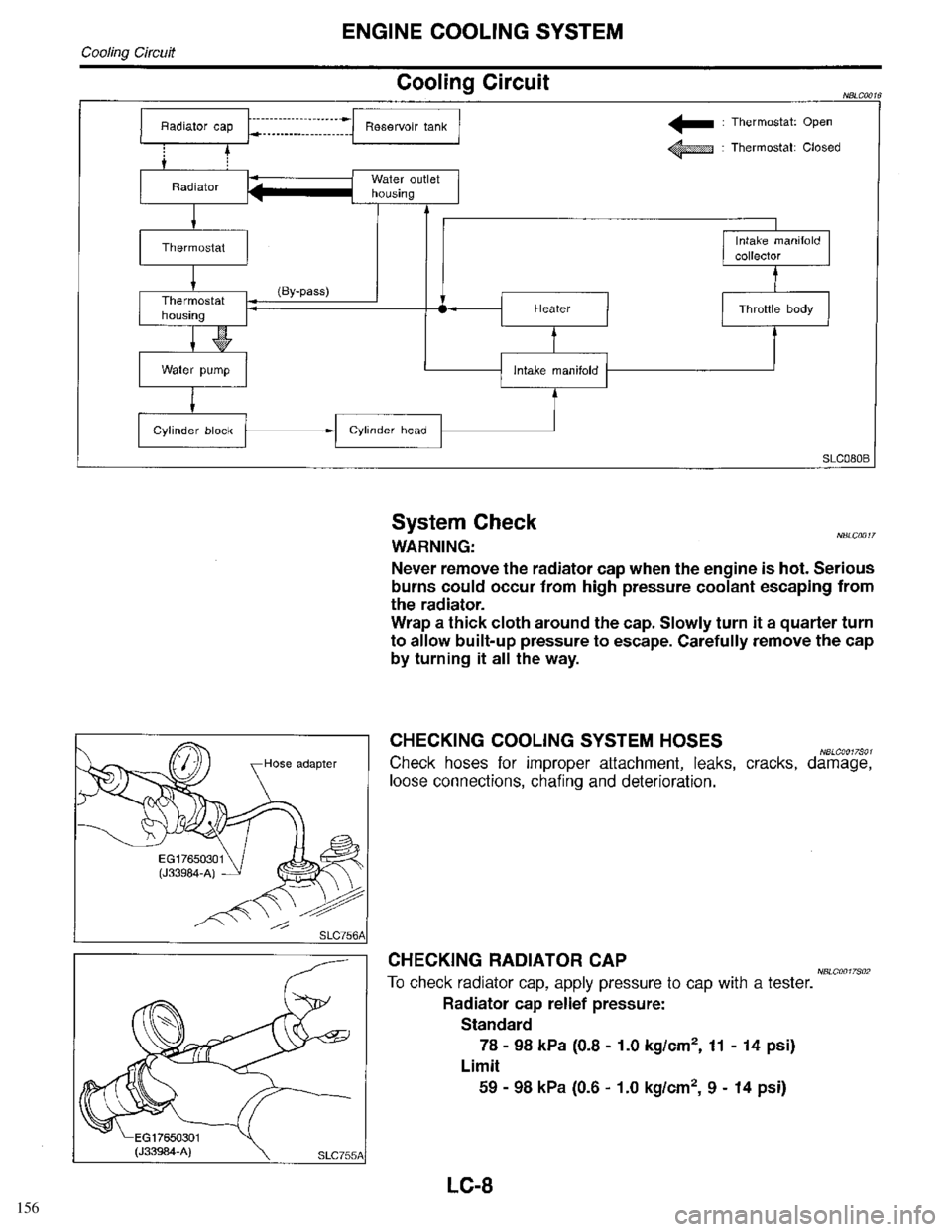 INFINITI QX4 1998  Factory Service Manual 156 