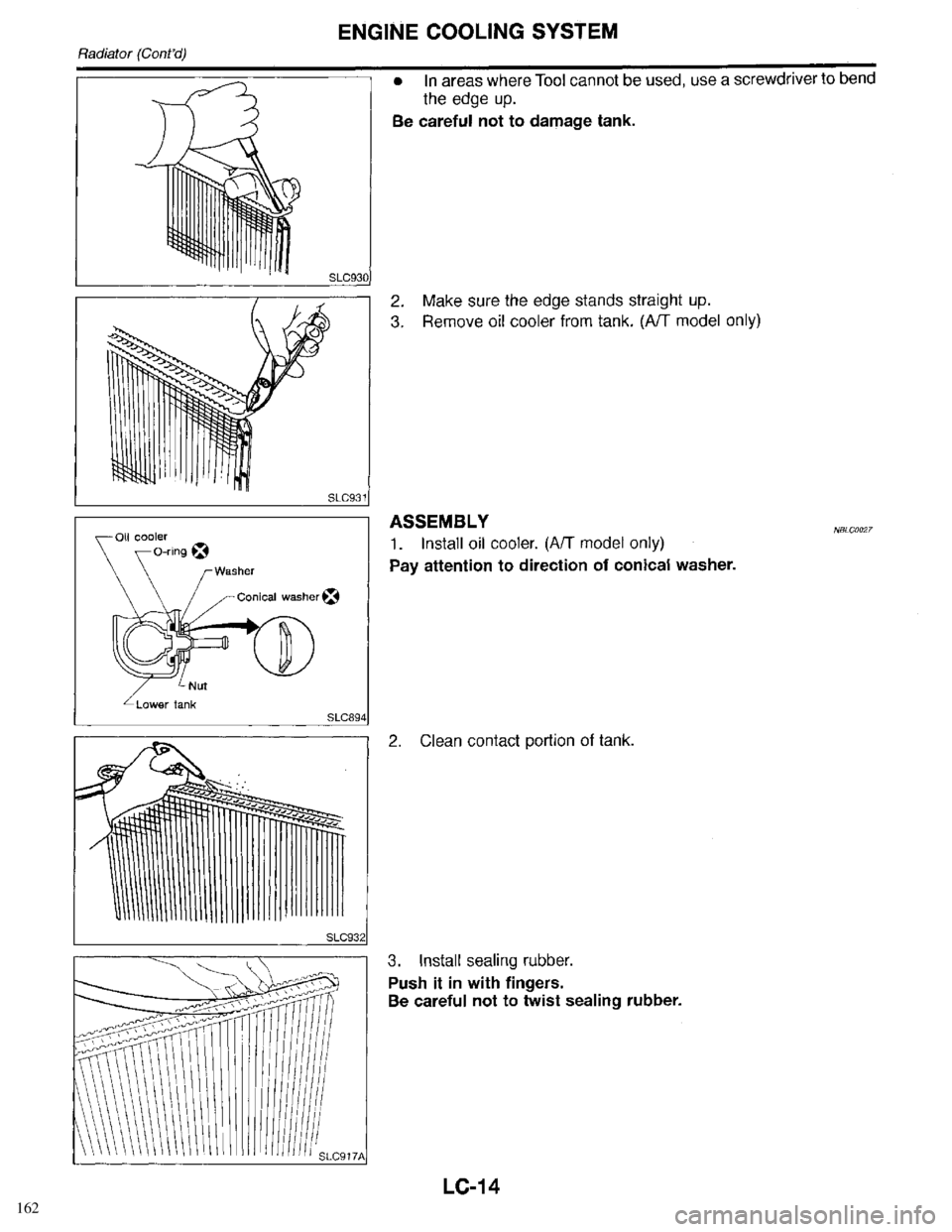INFINITI QX4 1998  Factory Service Manual 162 
